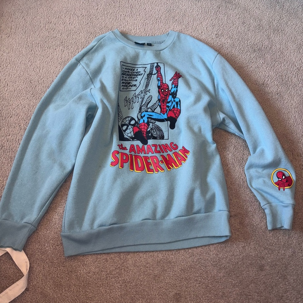 Marvel Blue Crewneck Sweater